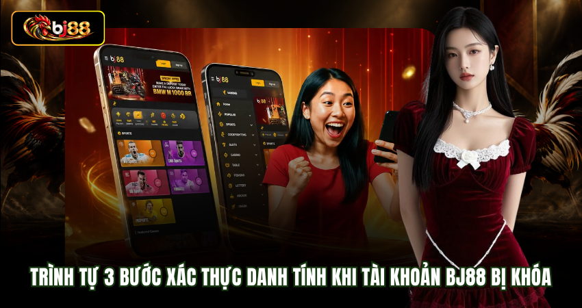 Trình tự 3 bước xác thực danh tính khi tài khoản BJ88 bị khóa